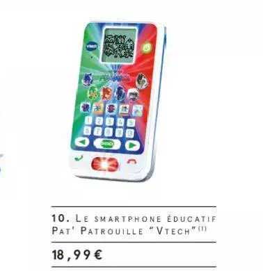 le smartphone éducatif pat' patrouille "vtech"