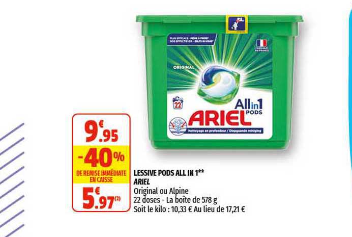 lessive pods all in 1 ariel