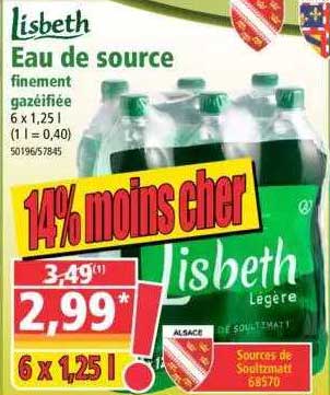lisbeth eau de source finement gazéifiée