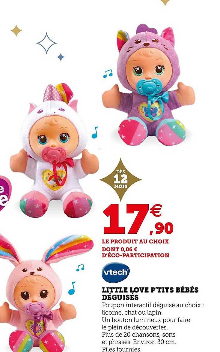 little love p'tits bébés déguisés vtech