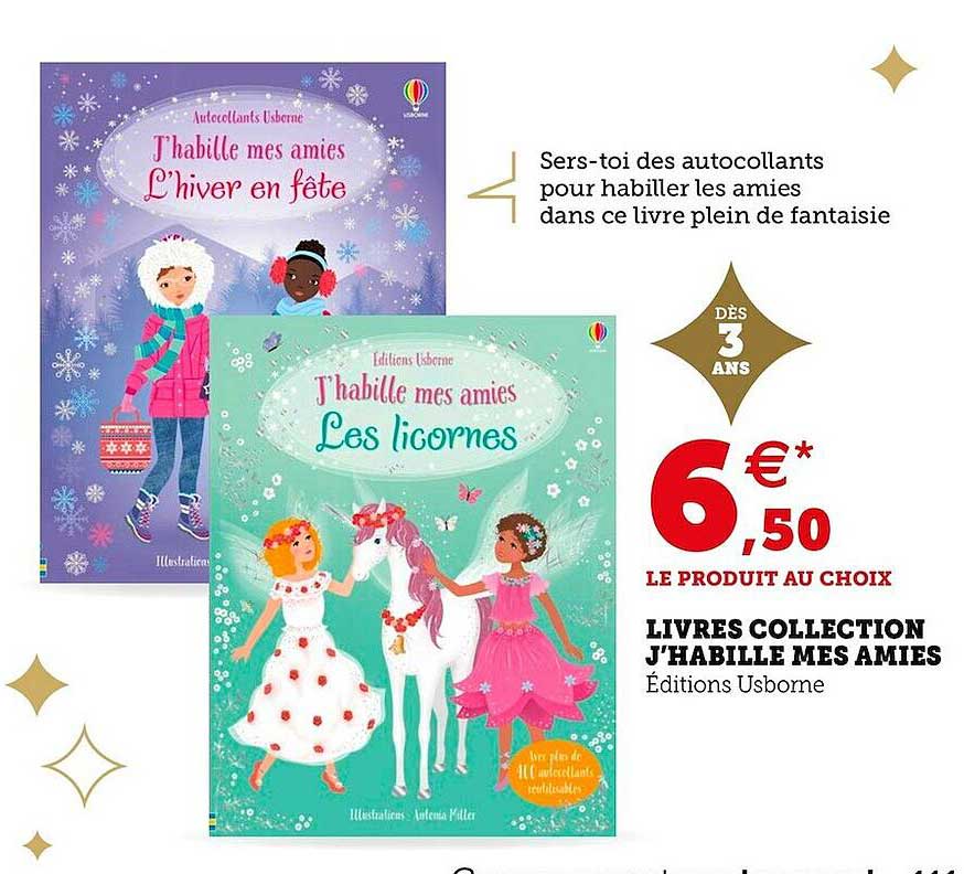 livres collection j'habille mes amies éditions usborne