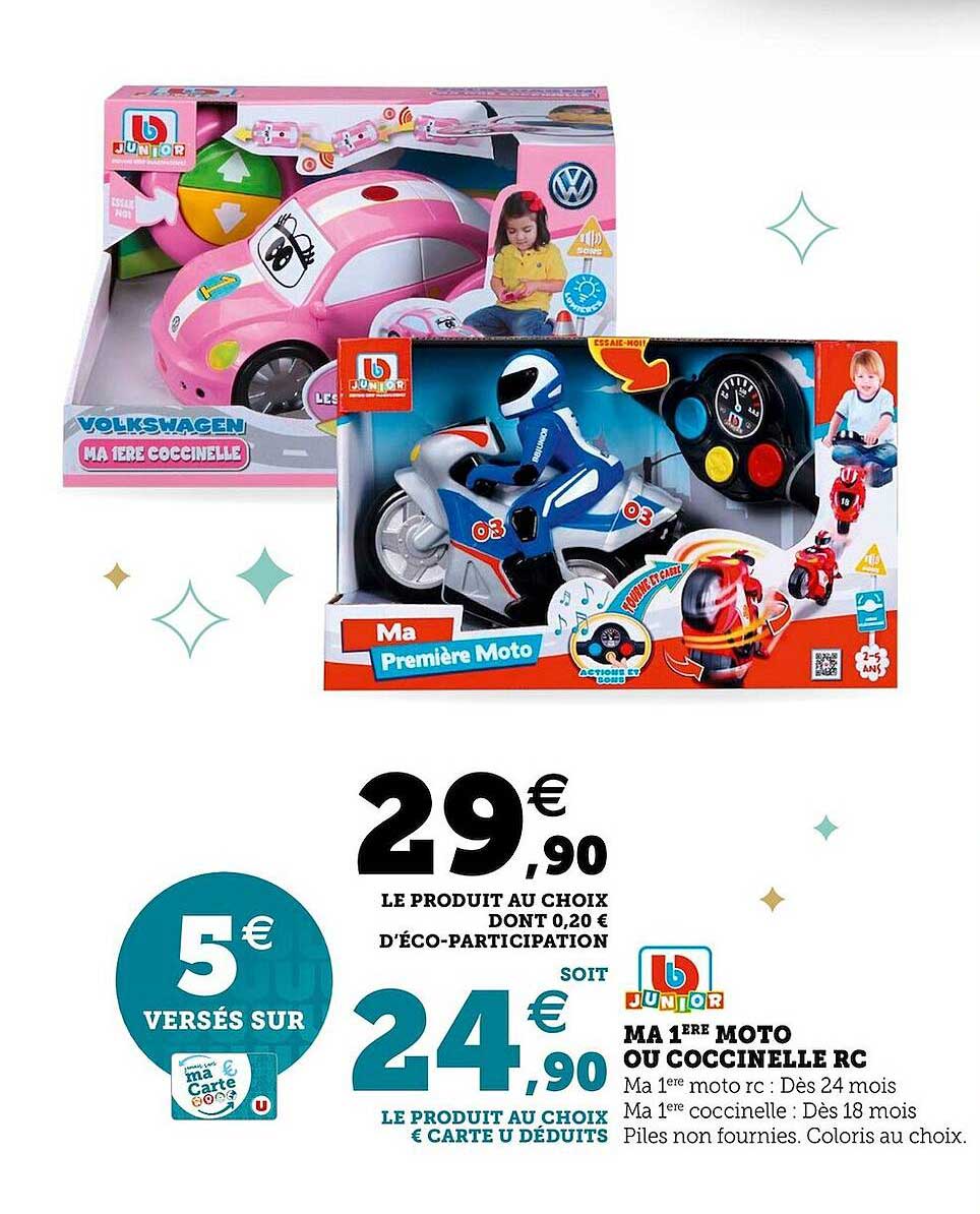 ma 1ère moto ou coccinelle rc junior
