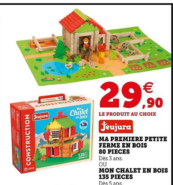 ma première petite ferme en bois 80 pièces ou mon chalet en bois 135 pièces jeujura