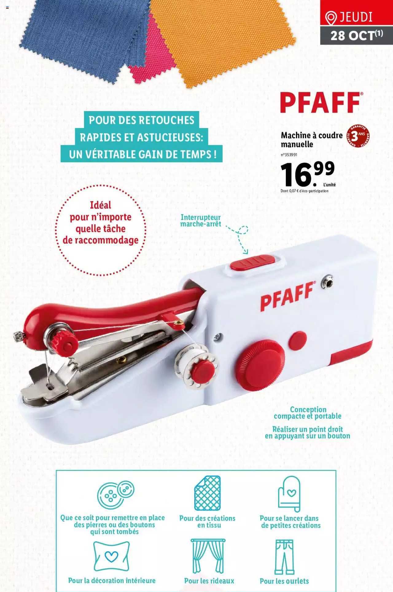 machine à coudre manuelle