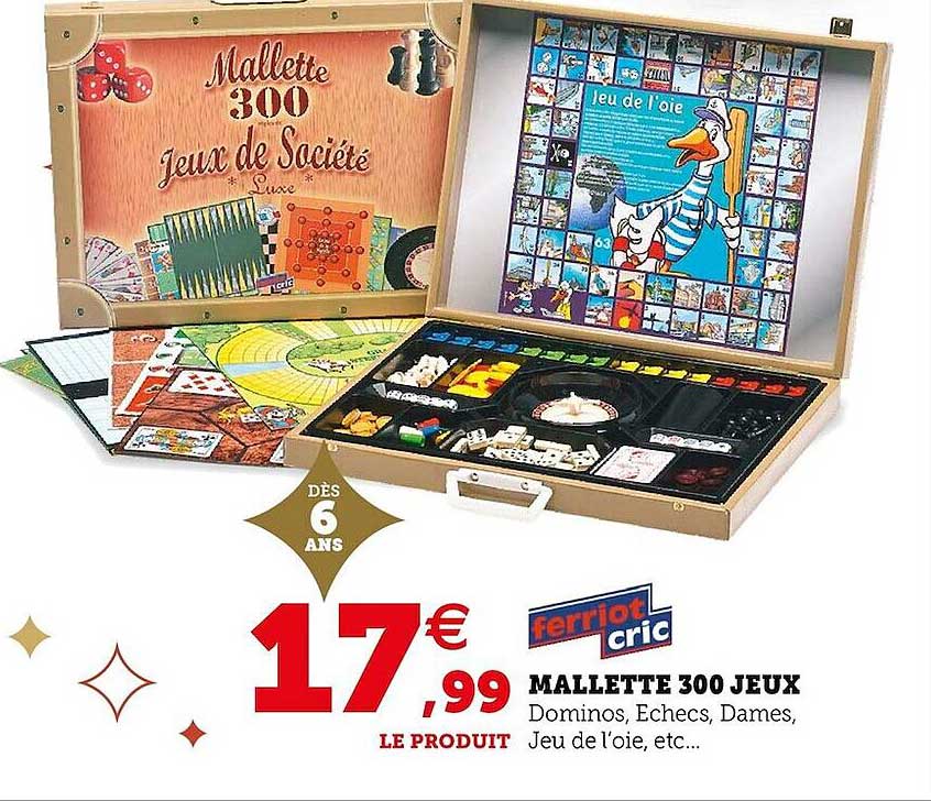 mallette 300 jeux ferriot cric