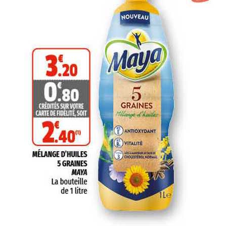 mélange d'huiles 5 graines maya