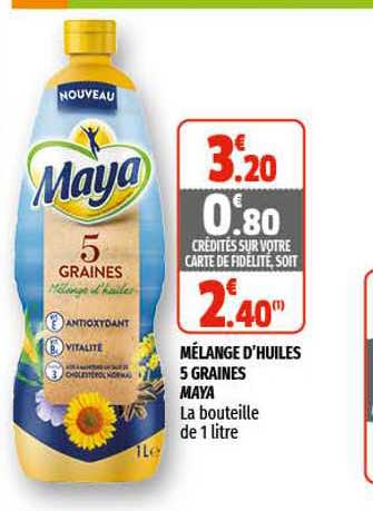 mélange d'huiles 5 graines maya