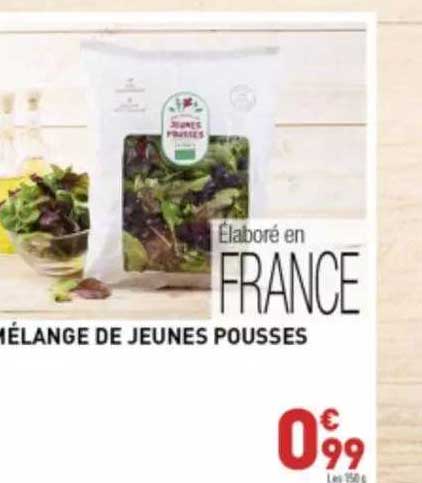 mélange de jeunes pousses