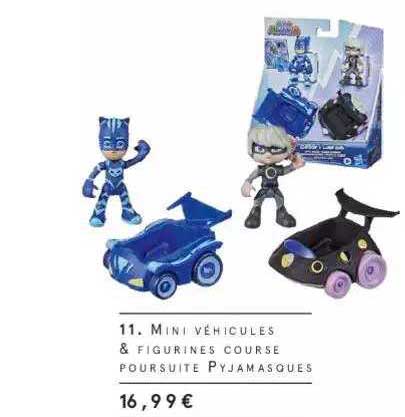 mini véhicules & figurines course poursuite pyjamasques