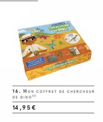 mon coffret de chercheur de dino