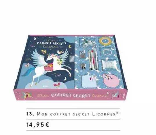 mon coffret secret licornes