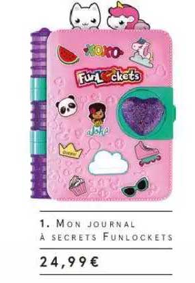 mon journal à secrets funlockets
