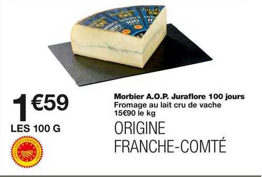 morbier a.o.p. juraflore 100 jours