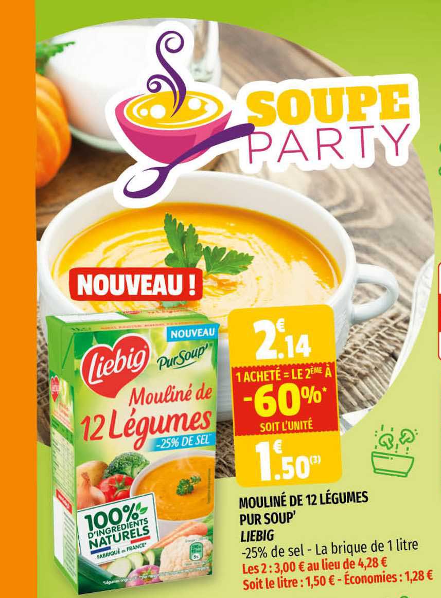 mouliné de 12 légumes pur soup' liebig