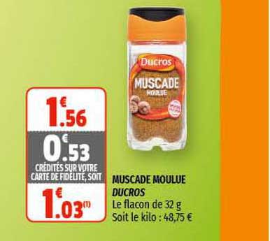 muscade moulue ducros