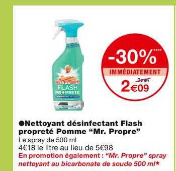nettoyant désinfectant flash proreté pomme "mr. propre"