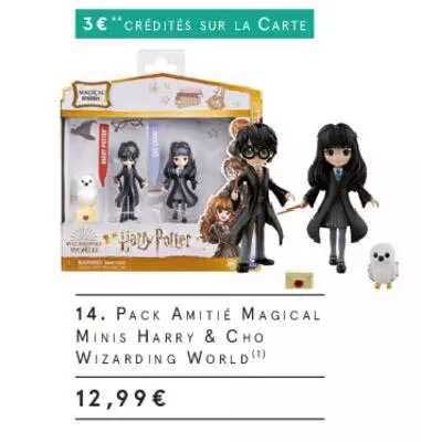 pack amitié magical minis harry & cho wizarding world