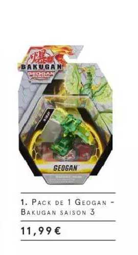 pack de 1 georgan - bakugan saison 3