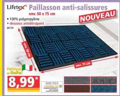 paillasson anti-salissures lifetex