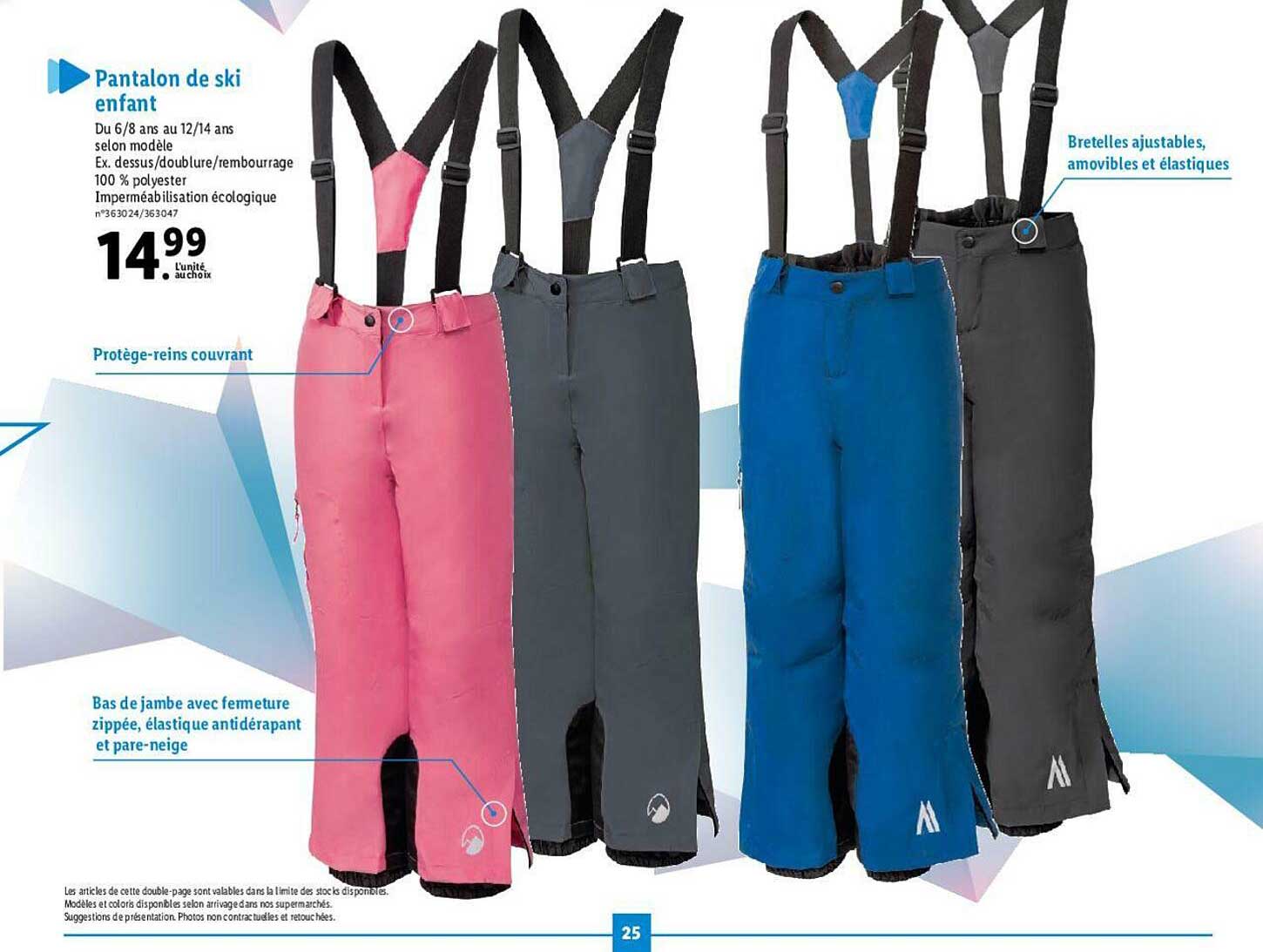 pantalon de ski enfant