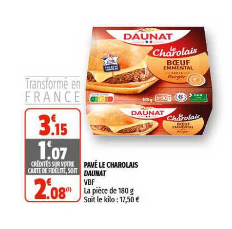 Pavé Le Charolais Daunat