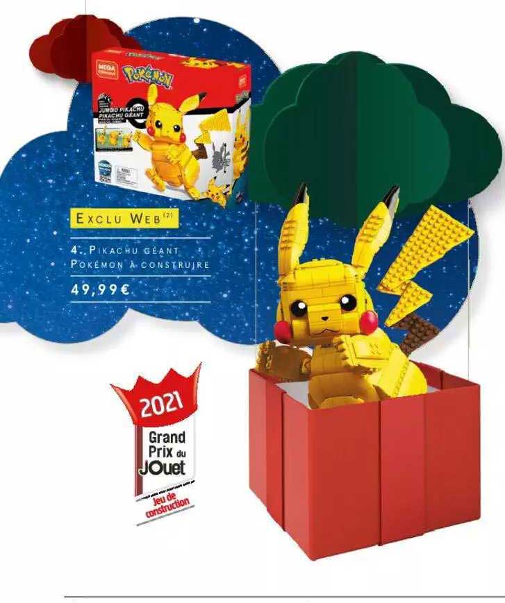 Pikachu Géant Pokémon à Construire