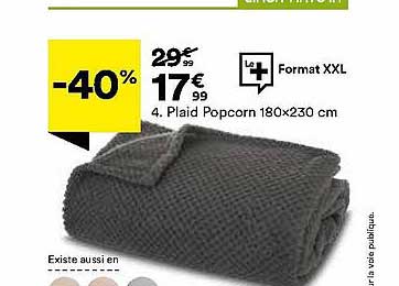 Plaid Popcorn 180 X 230 Cm