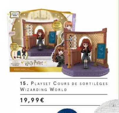 playset cours de sortilèges wizarding world