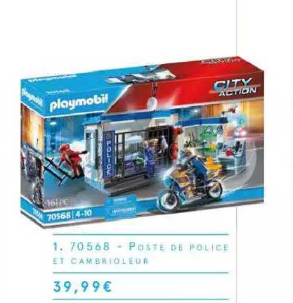 poste de police et cambrioleur