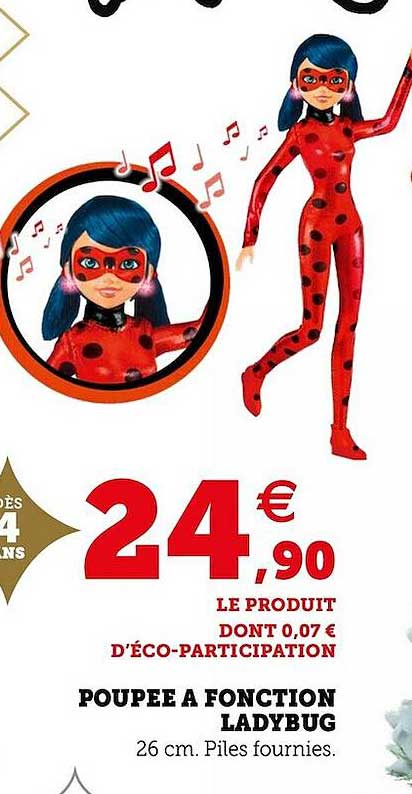 poupée à fonction ladybug