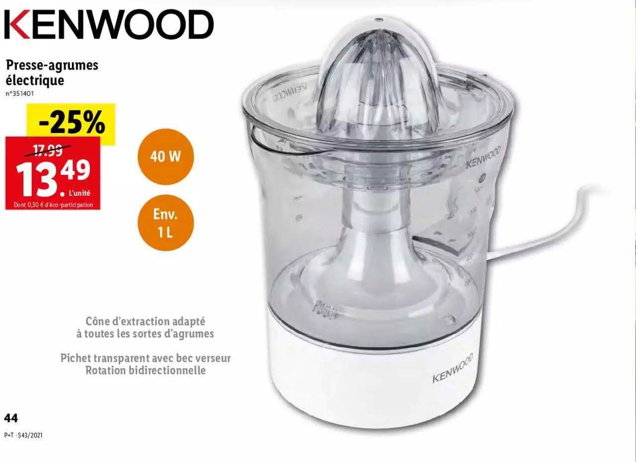 presse-agrumes électrique kenwood