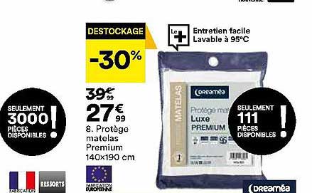 Protège Matelas Premium 140 X 190 Cm Dreaméa