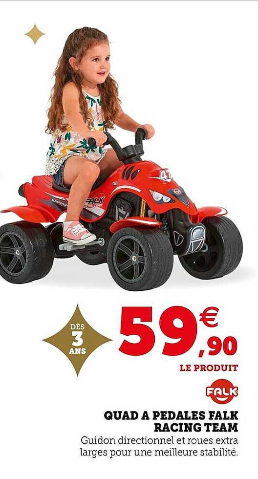 quad a pédales falk racing team