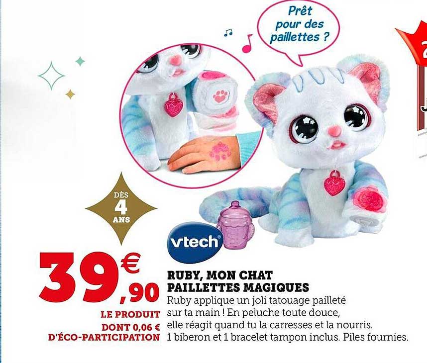 Ruby Mon Chat Paillettes Magiques Vtech