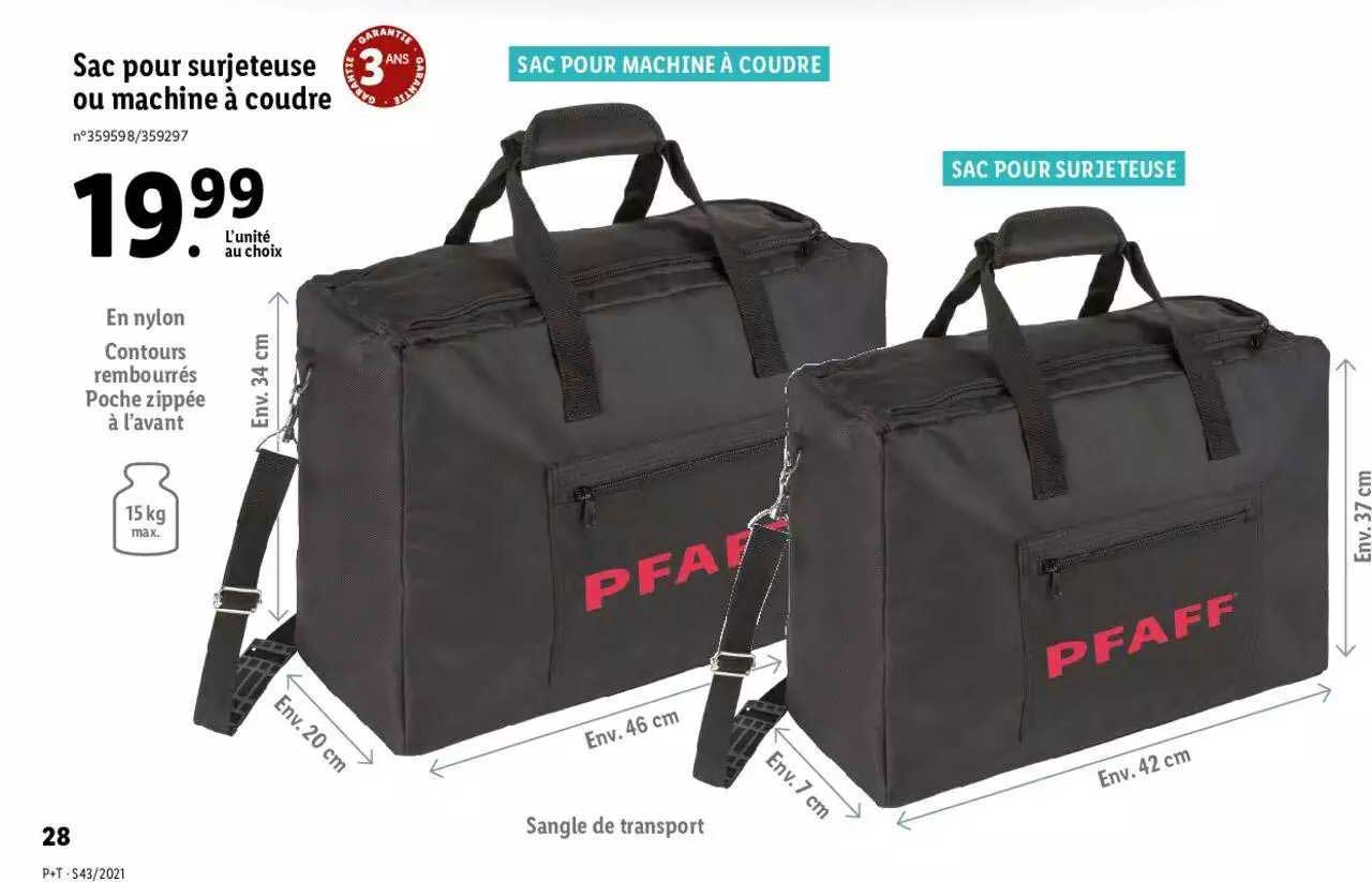 Sac Pu Surjeteuse Ou Machine à Coudre
