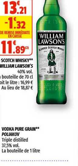 scotch whisky william lawson's