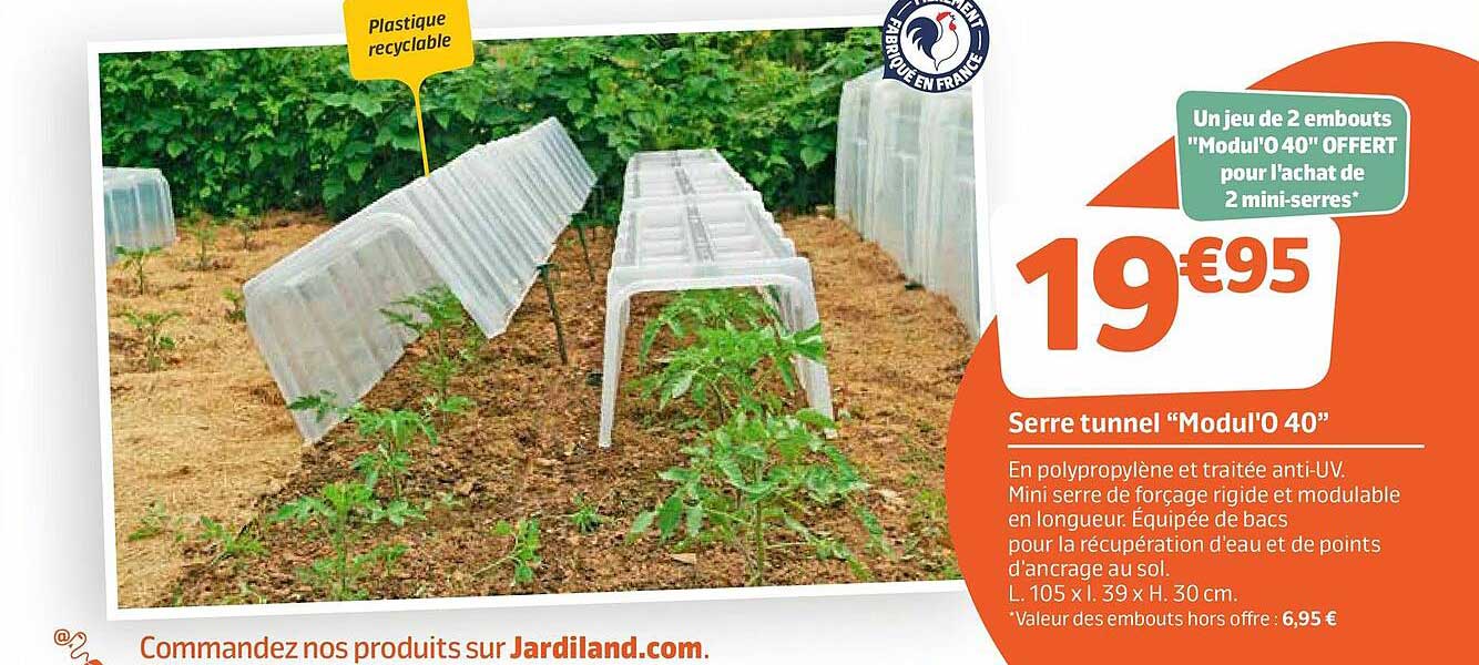 Serre Tunnel "modul'o 40"