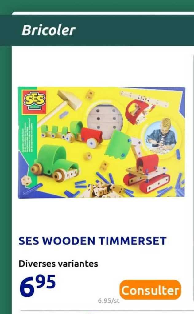 ses wooden timmerset