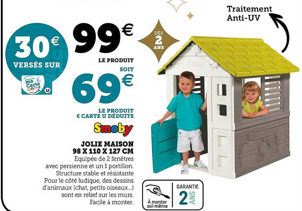 Smoby Jolie Maison 98 X 110 X 127 Cm