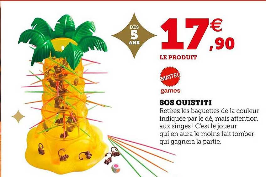 sos ouistiti mattel games