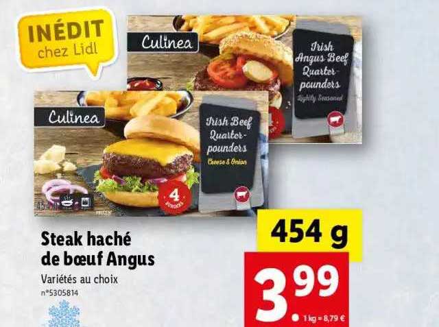 steak haché de bœuf angus