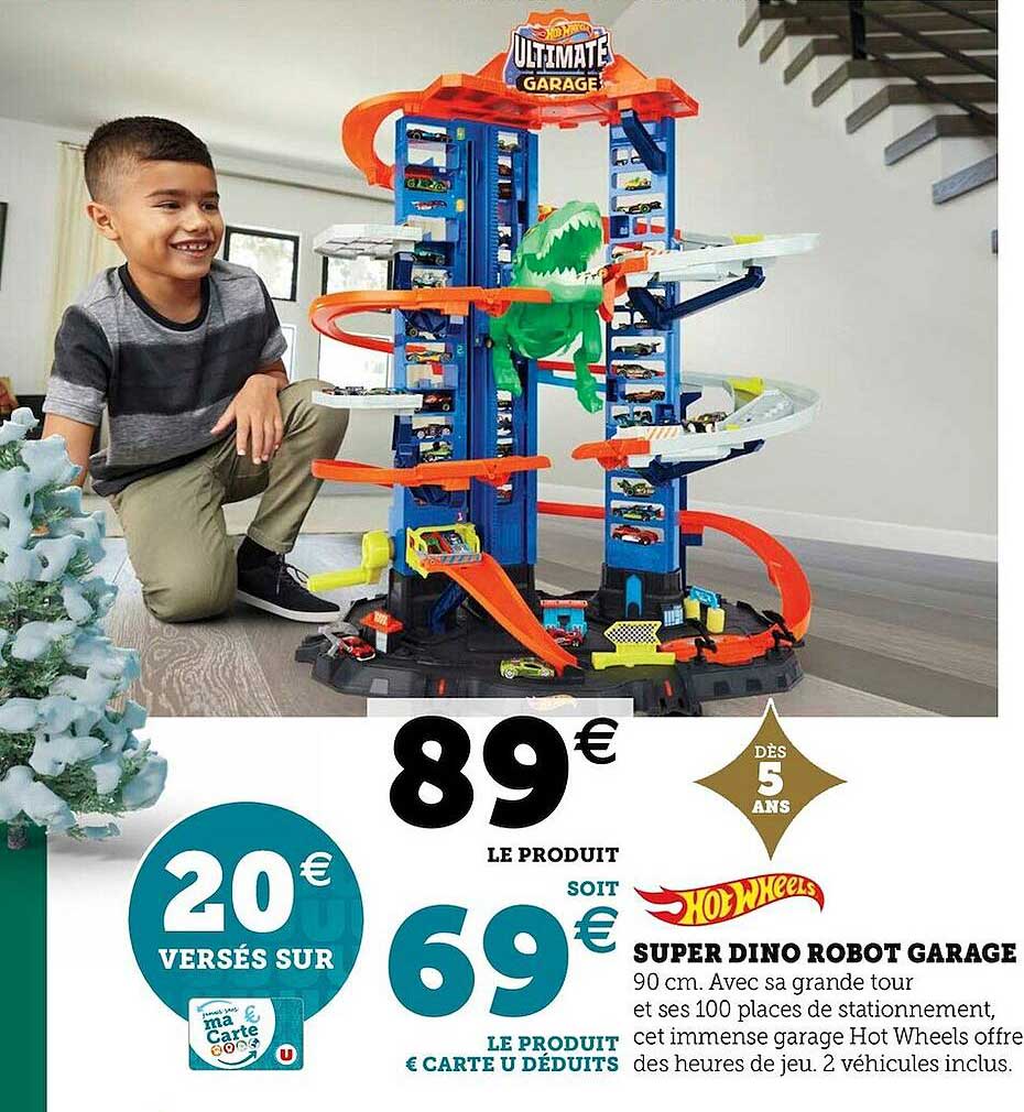 super dino robot garage hot wheels
