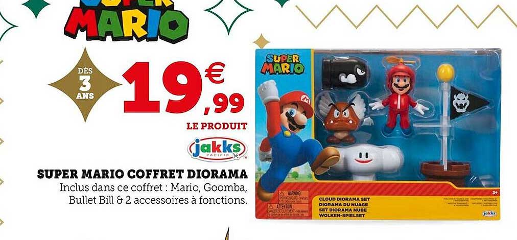 super mario coffret diorama jakks