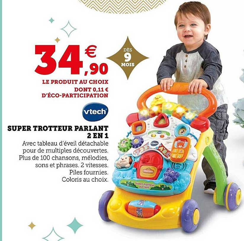 Super Trotteur Parlant 2 En 1 Vtech