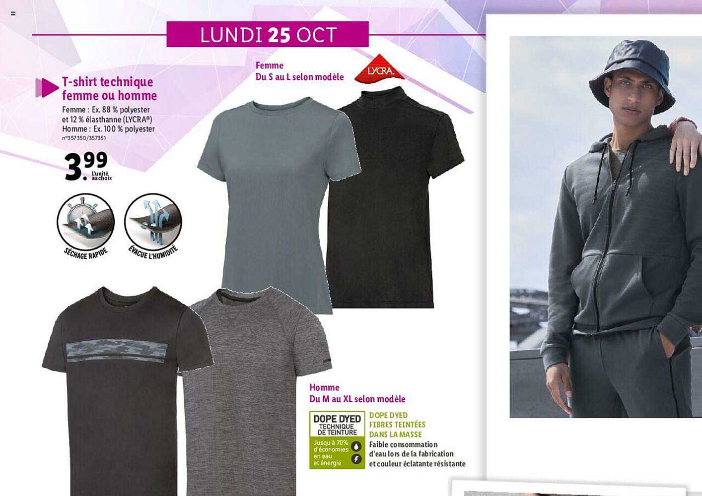 t-shirt technique femme ou homme