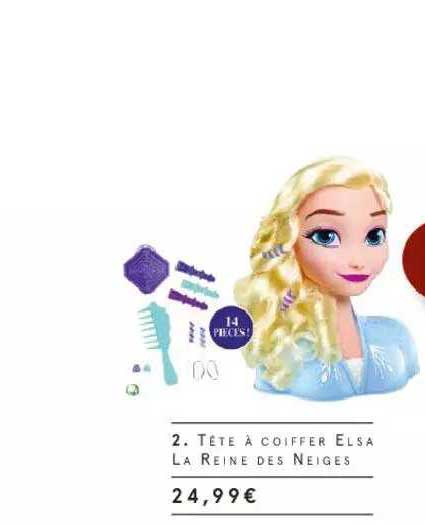 tête à coiffer elsa la reine des neiges