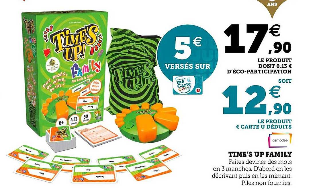 time's up family asmodee