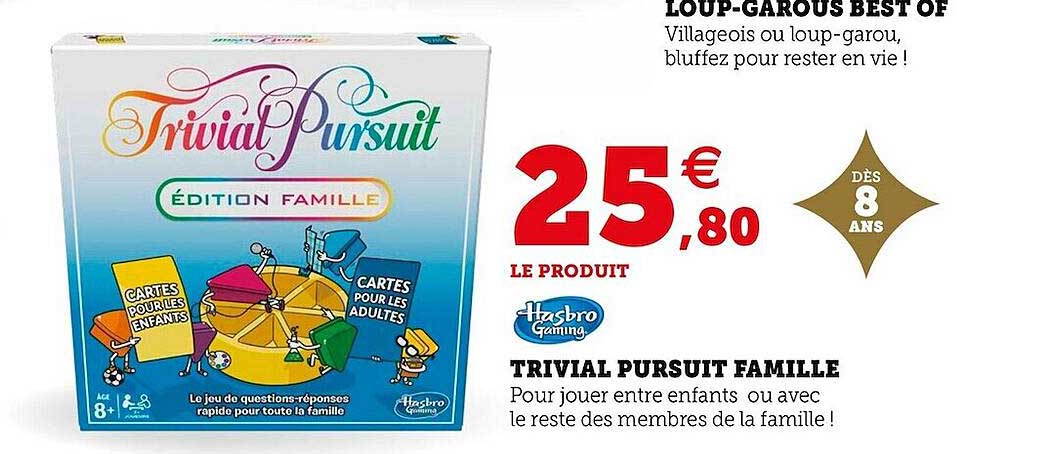 trivial pursuit famille hasbro gaming