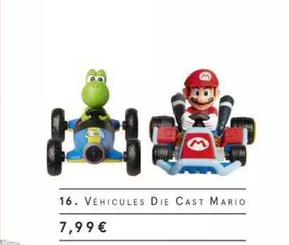 véhicules die cast mario