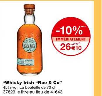 Whisky Irish "roe & Co"